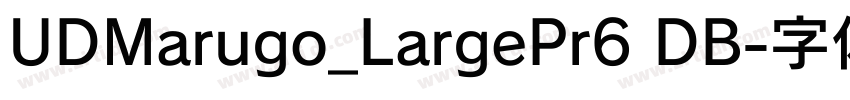 UDMarugo_LargePr6 DB字体转换